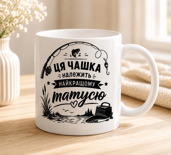 Чашка "Ця чашка належить найкращому татусю"