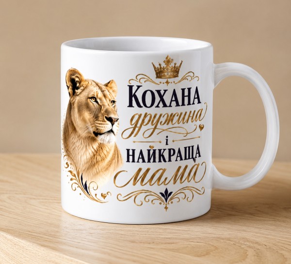 Чашка "Кохана дружина і найкраща мама"