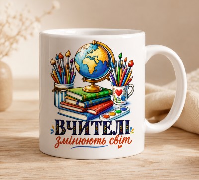 Чашка "Вчителі змінюють світ" Чашка "Вчителі змінюють світ"