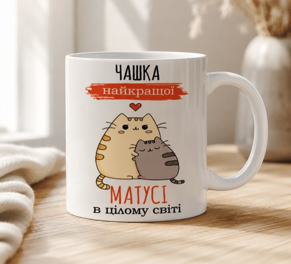 Чашка "Найкращій матусі в цілому світі"