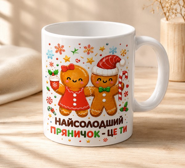 Чашка "Найсолодший пряничок — це ти"