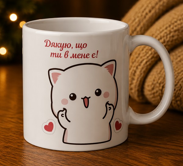 Чашка "Дякую, що ти в мене є!"