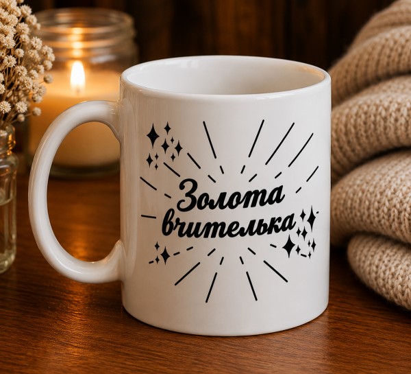 Чашка "Золота вчителька" Чашка "Золота вчителька"