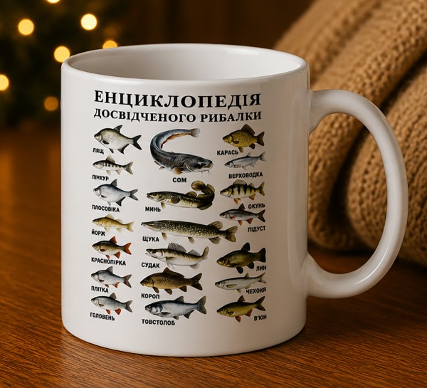 Чашка "Енциклопедія досвідченого рибалки"