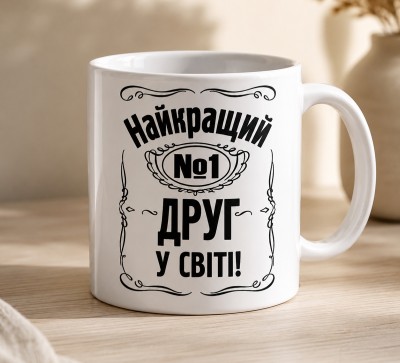 Чашка "Найкращий №1 друг у світі!"