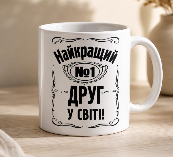 Чашка "Найкращий №1 друг у світі!"