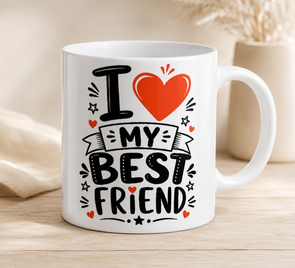 Чашка "I love my best friend"