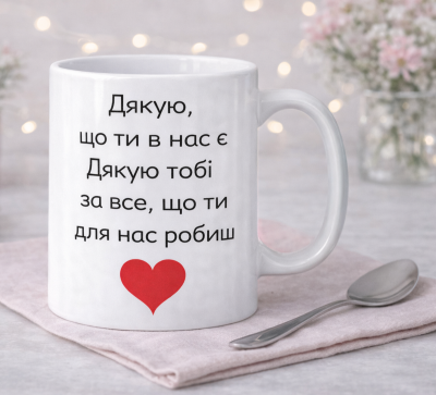 Чашка "Дякую, що ти в нас є"