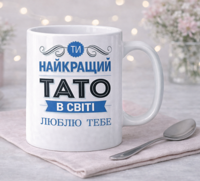 Чашка "Ти найкращий тато в світі.Люблю тебе"