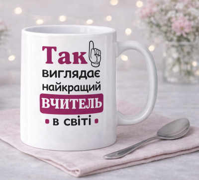 Чашка "Найкращий вчитель в світі" для жінки Чашка "Найкращий вчитель в світі" для жінки