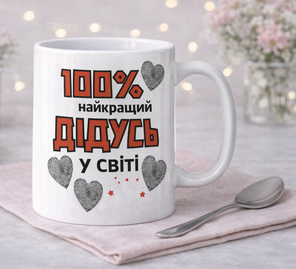 Чашка "100% найкращий дідусь у світі"