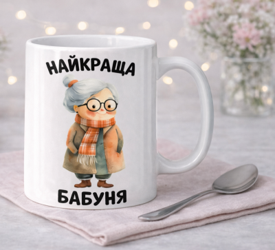 Чашка "Найкраща бабуня"