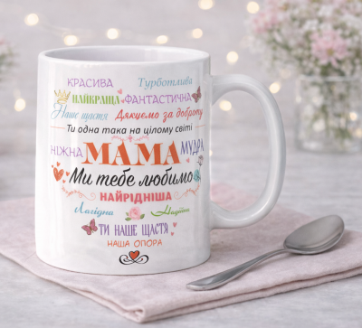 Чашка "Мама — слова любові"