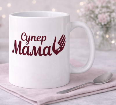 Чашка "Супер Мама"мамина долоня