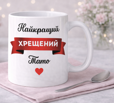 Чашка "Найкращий Хрещений Тато"