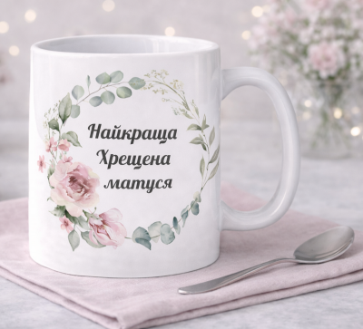 Чашка "Найкраща хрещена матуся"