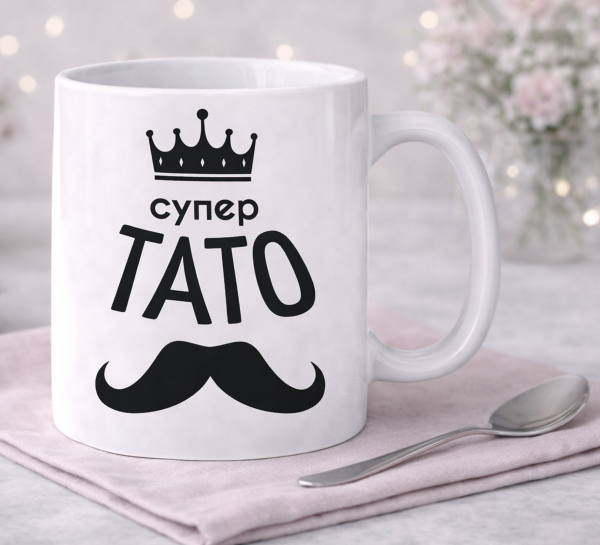 Чашка "Супер тато"джентльмен