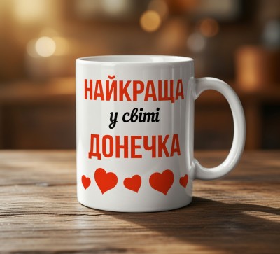 Чашка «Найкраща у світі донечка»