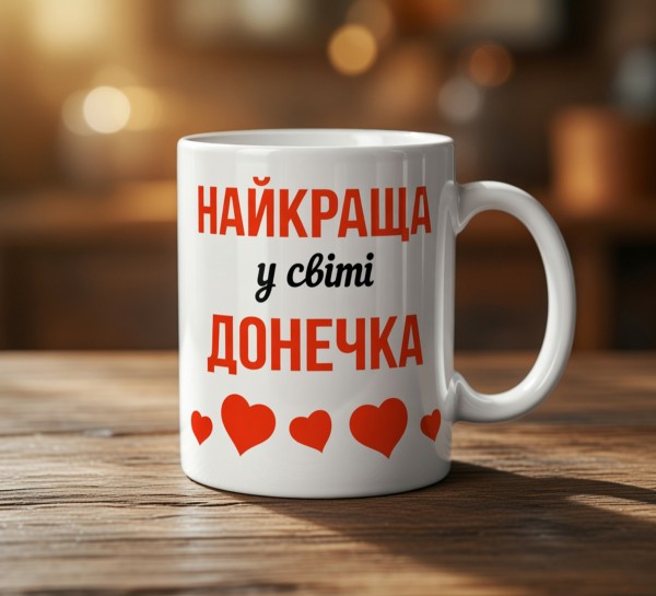 Чашка «Найкраща у світі донечка»