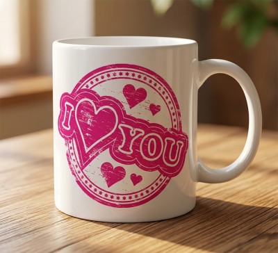 Чашка "I Love You" з сердечками