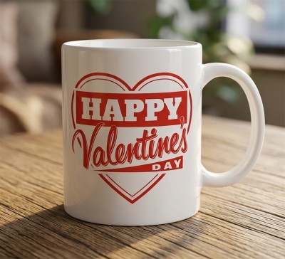 Чашка "Happy Valentine’s Day" з серцем