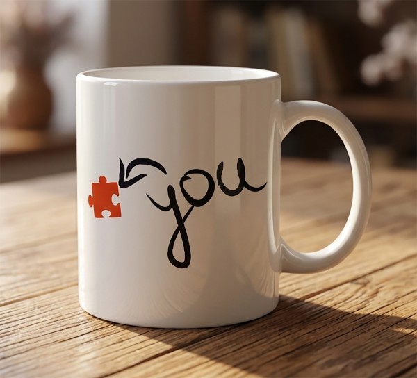 Чашка "You" з пазлом Чашка "You" з пазлом