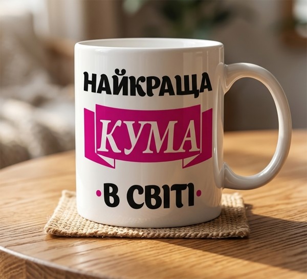 Чашка "Найкраща кума в світі" Чашка "Найкраща кума в світі"