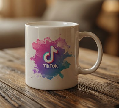 Чашка "TikTok"з яскравим логотипом Чашка "TikTok"з яскравим логотипом