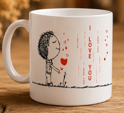 Чашка "I Love You"з романтичним малюнком Чашка "I Love You"з романтичним малюнком