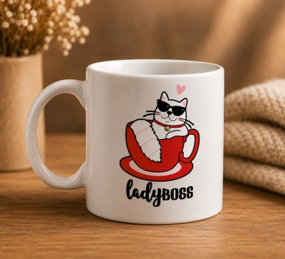 Чашка "Lady Boss" з котиком Чашка "Lady Boss" з котиком