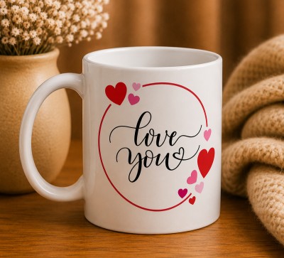 Чашка "Love You" з сердечками