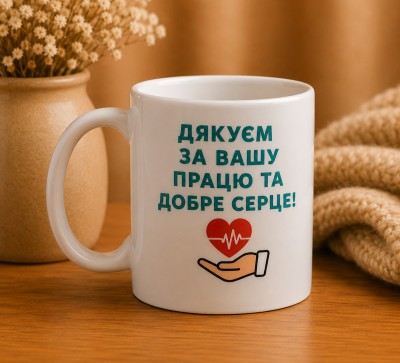 Чашка "Дякуємо за вашу працю та добре серце"