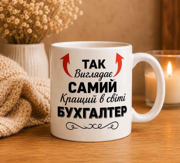 Чашка "Так виглядає найкращий у світі бухгалтер"