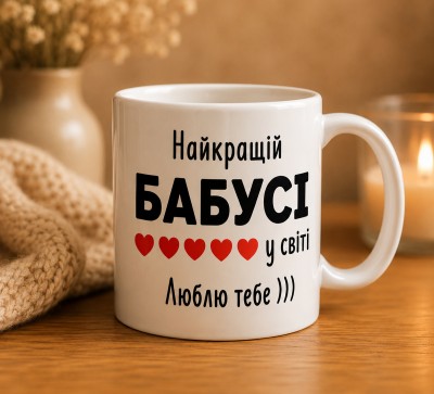 Чашка "Найкращій бабусі у світі"