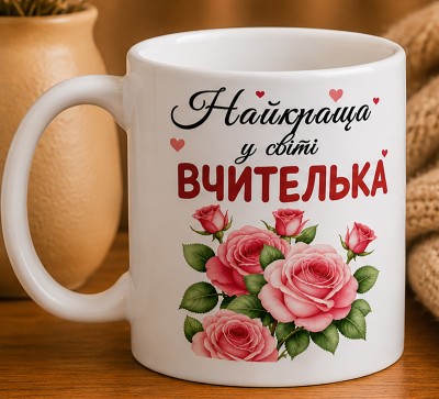 Чашка "Найкраща у світі вчителька"