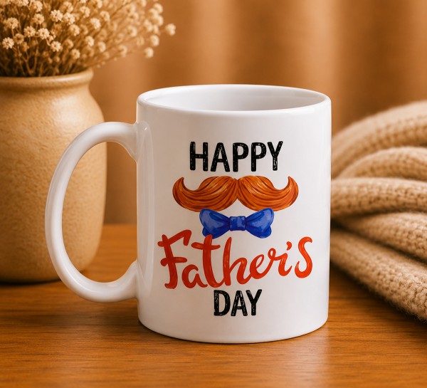 Чашка "Happy Father’s Day"з вусами