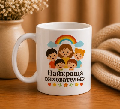 Чашка "Найкраща вихователька" з дітками