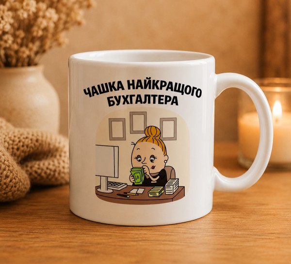 Чашка "Найкращого бухгалтера" Чашка "Найкращого бухгалтера"