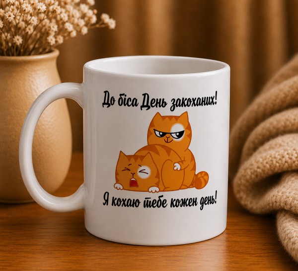 Чашка "До біса День закоханих"