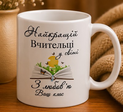 Чашка "Тільки велика людина може навчити маленьке серце"