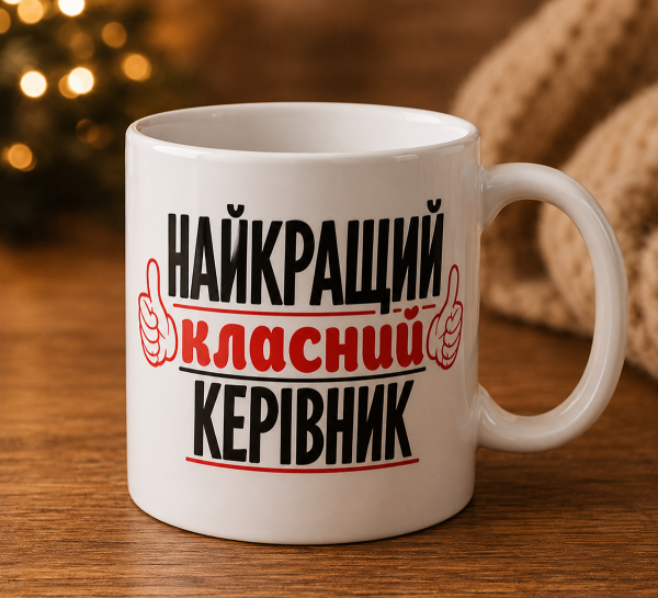 Чашка «Найкращий класний керівник»