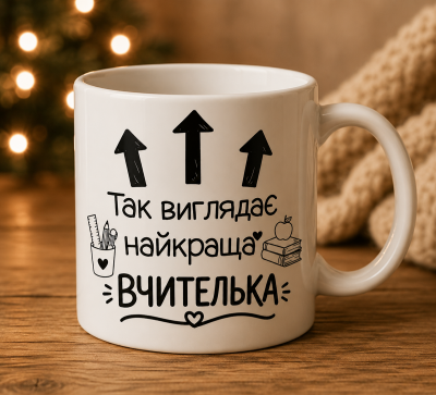 Чашка "Так виглядає найкраща вчителька"