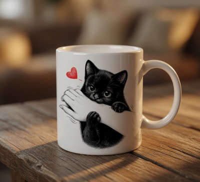 Чашка "Милий котик з сердечком"