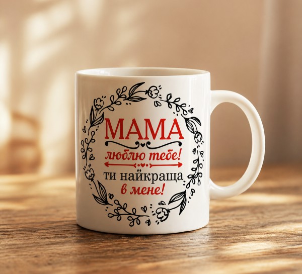 Чашка "Мама, люблю тебе – ти найкраща в мене"