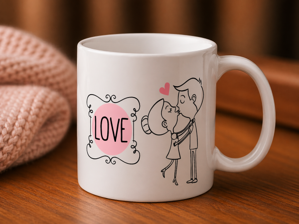 Чашка "Love" закохана пара