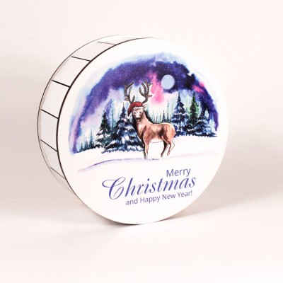 Коробка кругла "Merry Christmas"