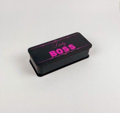 Коробка прямокутна чорна "Lady Boss" 2
