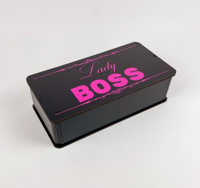 Коробка прямокутна чорна "Lady Boss" 5 Коробка прямокутна чорна "Lady Boss" 5