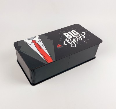 Коробка прямокутна чорна "BIG Boss" 6