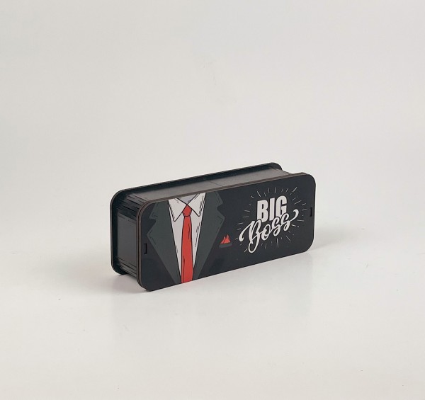 Коробка прямокутна чорна "BIG Boss" 1
